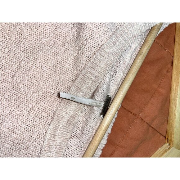 Free People Beige Knit Sweater Womens Loose Fit Pullover Size Large - Picture 8 of 10